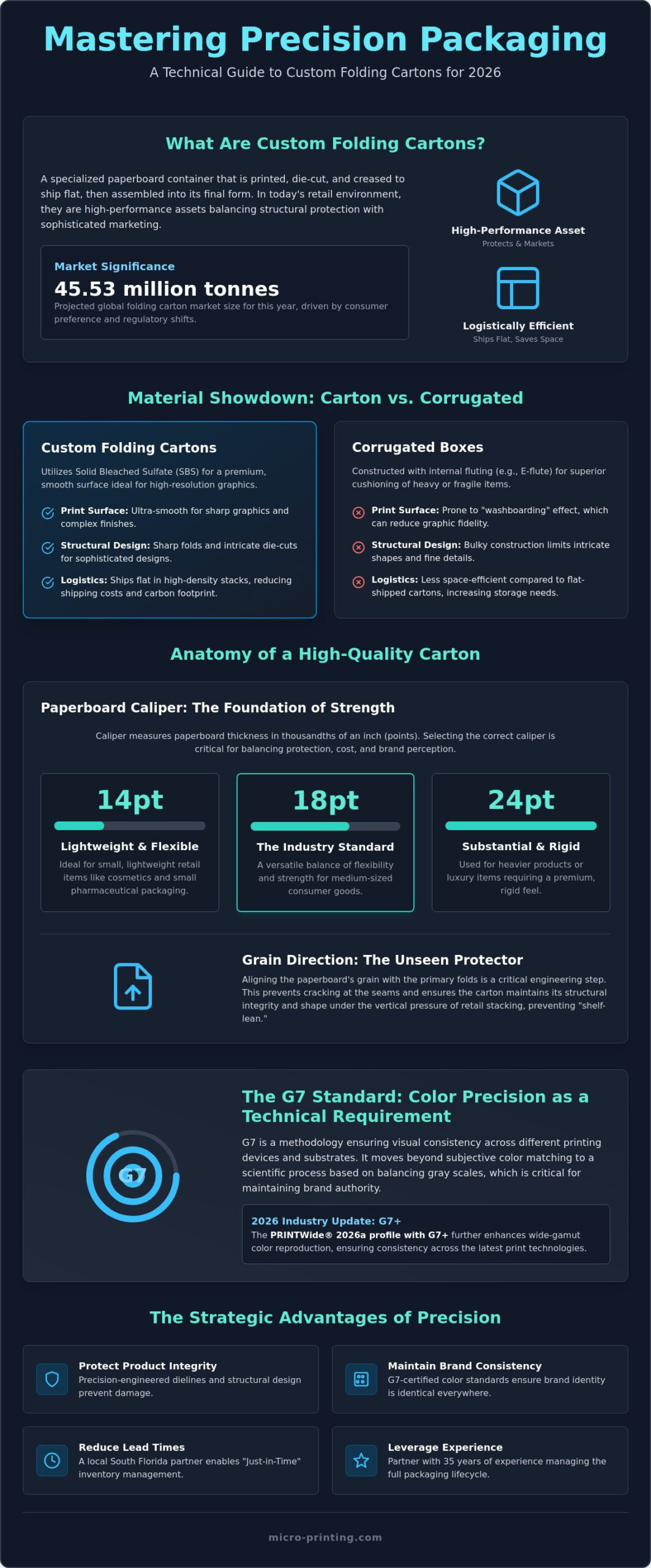 Custom Folding Cartons: The 2026 Guide to Precision Product Packaging