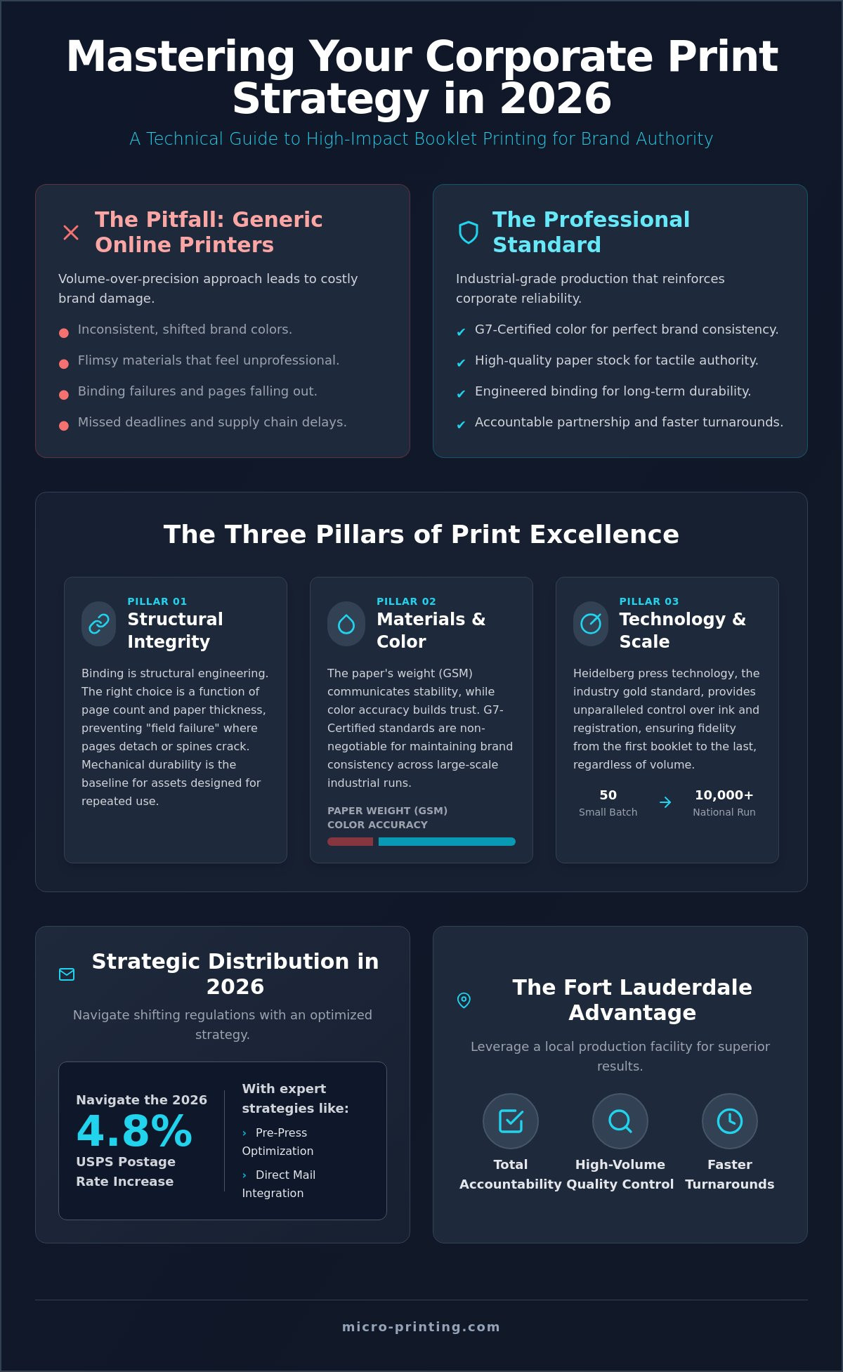 Professional Booklet Printing in Fort Lauderdale: The 2026 B2B Guide